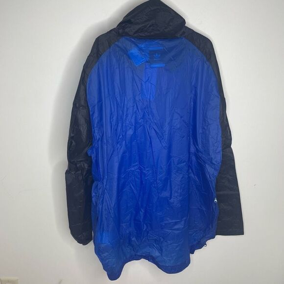 NEW Adidas Cougle Lightweight Half Zip Jacket Windbreaker Blue Black Large L Men - Picture 7 of 7